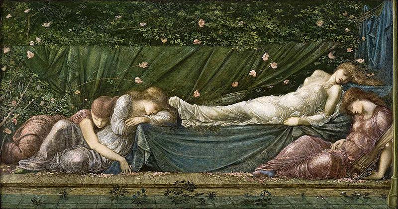 Edward Burne-Jones The Sleeping Beauty from the small Briar Rose series, oil painting picture
